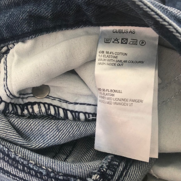 Cubas AS Gwen Paisley Crop Skinny Jeans Size 27 - Picture 9 of 10